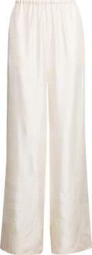 TOTEME Monogram Organic Silk Pajama Pants