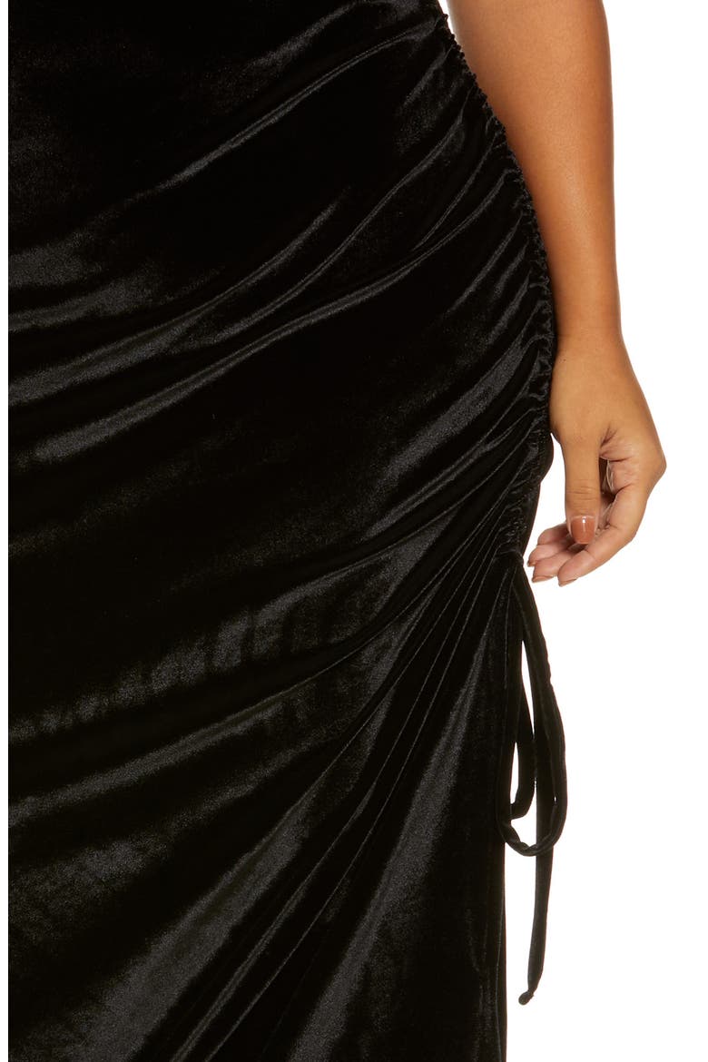 Disco Dreams Halter Dress, Alternate, color, BLACK