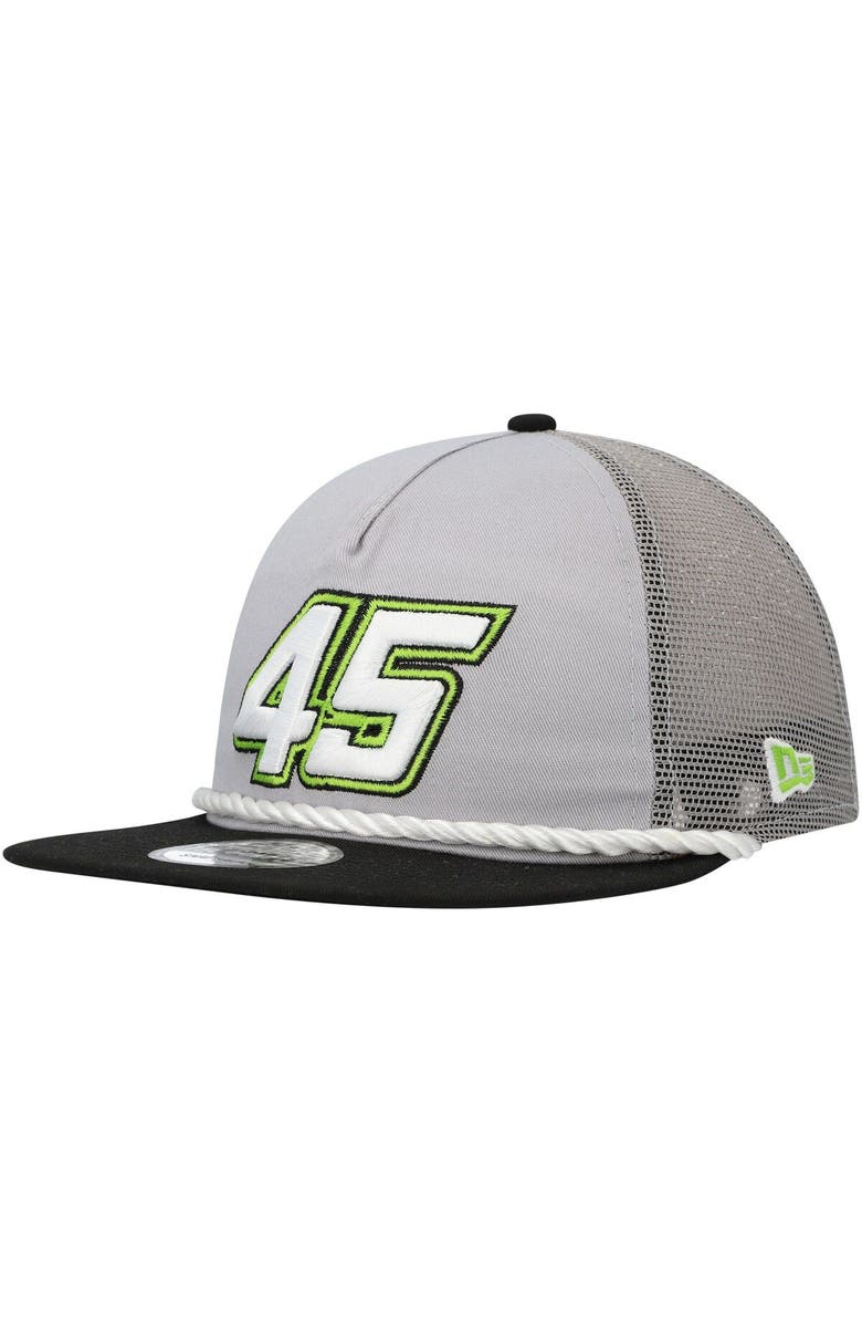 New Era Men's New Era Gray/Black Kurt Busch Golfer Snapback Hat, Alternate, color, Gray