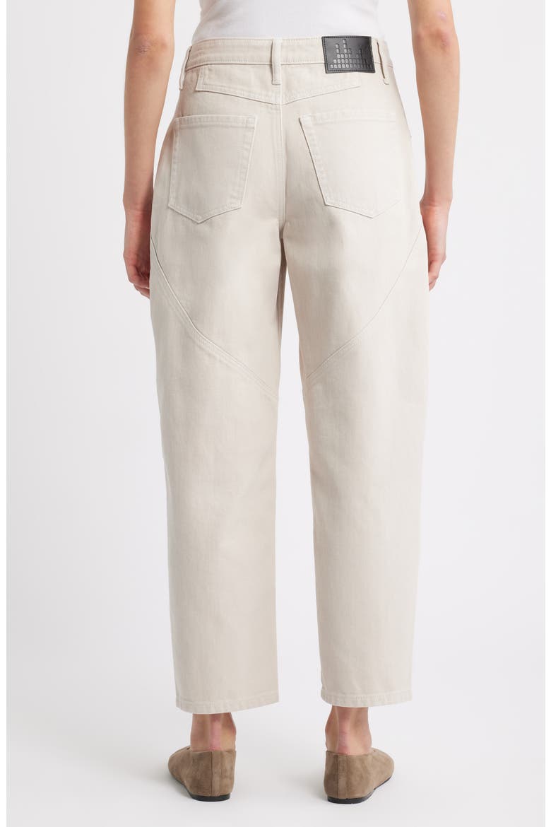 Spliced Seam Barrel Leg Jeans, Alternate, color, GREY