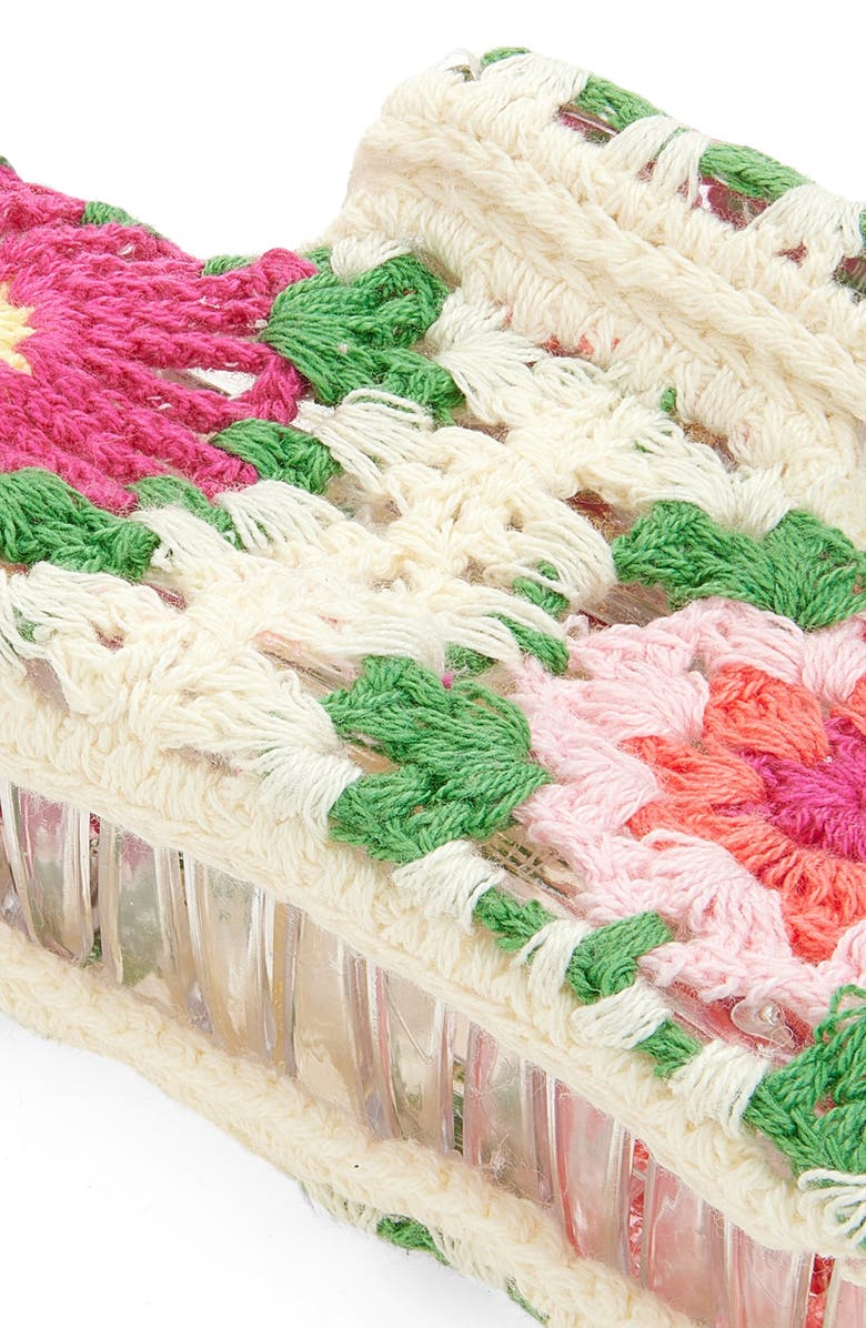 Cara Kids' Crochet Claw Clip, Alternate, color, Pink