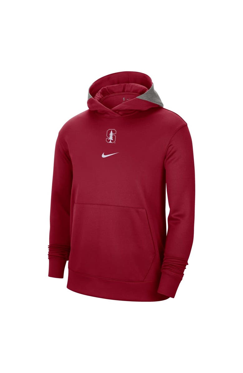Nike Men's Nike Cardinal Stanford Cardinal Team Basketball Spotlight Performance Pullover Hoodie, Alternate, color, Cardinal