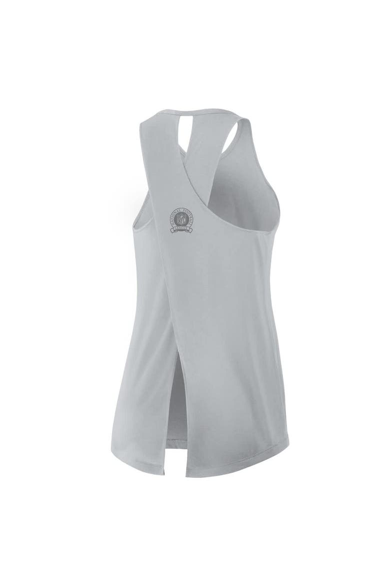 Women's Nike Gray Detroit Lions Glory Crisscross Performance Tank Top, Alternate, color, Gray