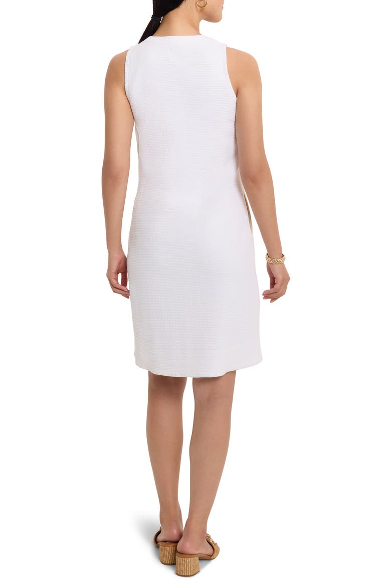 Sleeveless Side Button A-line Dress, Alternate, color, PAPER WHITE