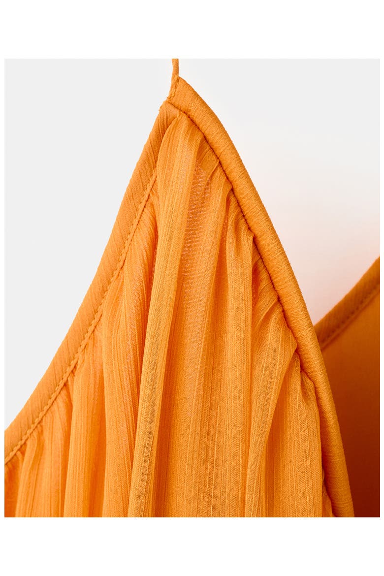 Flowy Chiffon Maxi Dress, Alternate, color, ORANGE