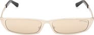 TOM FORD 59mm Mirror Rectangular Sunglasses