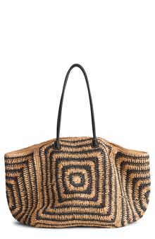 Madewell The Two-Toned Straw Tote Bag
