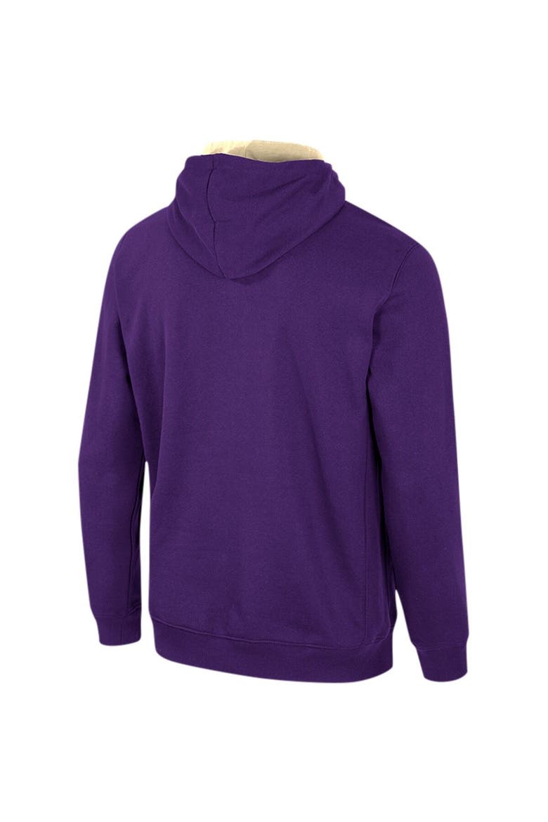 Men's Colosseum Purple James Madison Dukes Team Half-Zip Pullover Hoodie, Alternate, color, Purple