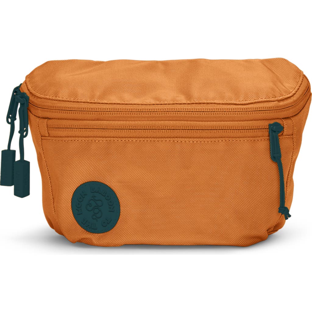 Baboon To The Moon Solstice Water Resistant Nylon Mini Belt Bag In Brown
