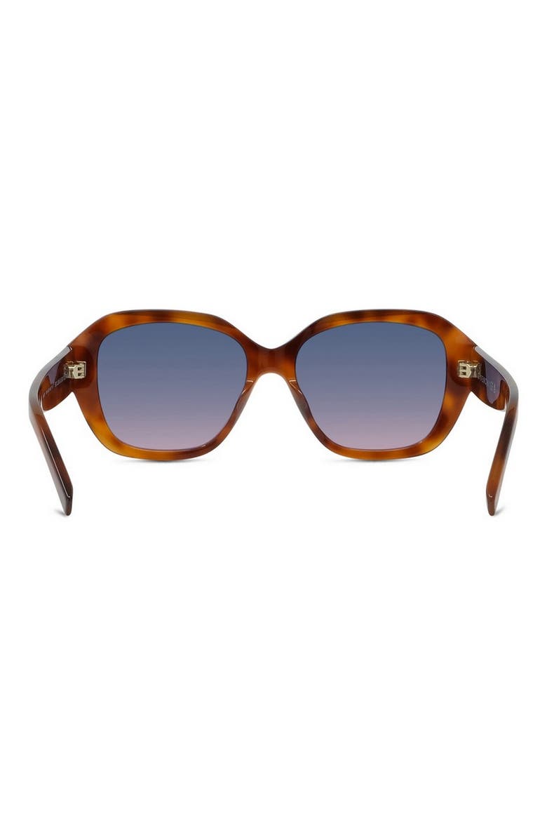 GV Day 55mm Round Sunglasses, Alternate, color, BLONDE HAVANA / GRADIENT BLUE