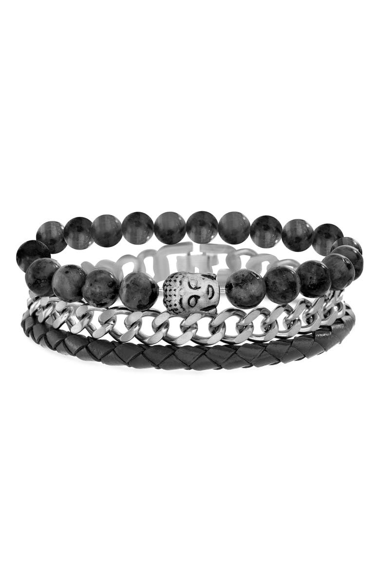 Steve Madden 3-Piece Bracelet Set, Main, color, 