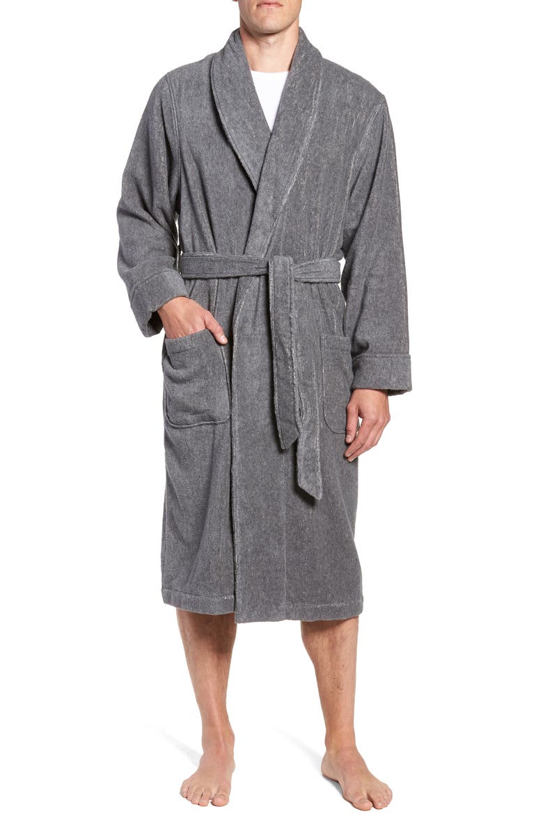 NORDSTROM MEN'S SHOP Hydro Cotton Terry Robe, Main, color,