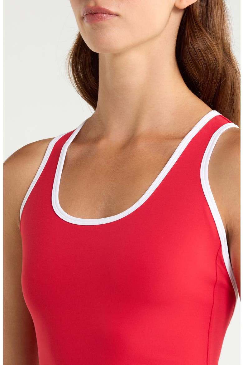 Back Cutout Tank, Alternate, color, CHERRY/WHITE