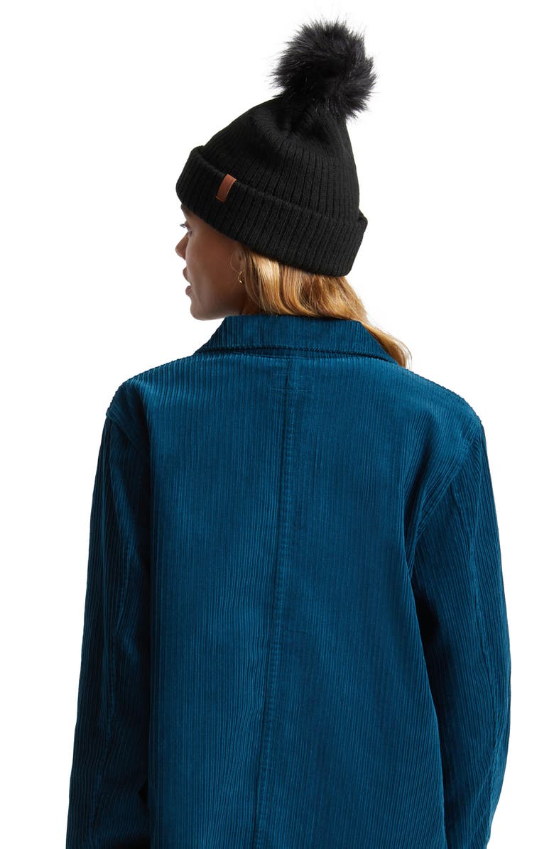 Brixton Alison Beanie with Faux Fur Pom, Alternate, color,