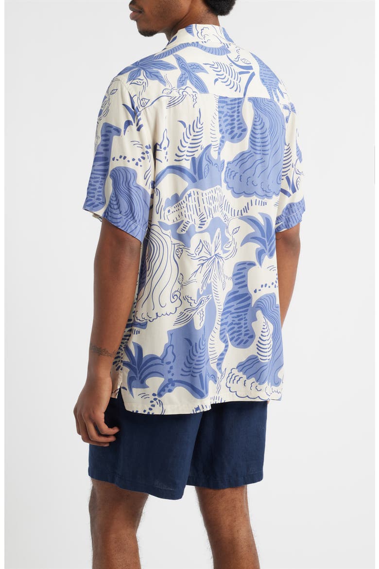 Mystea Rocco Camp Shirt, Alternate, color, BLUE