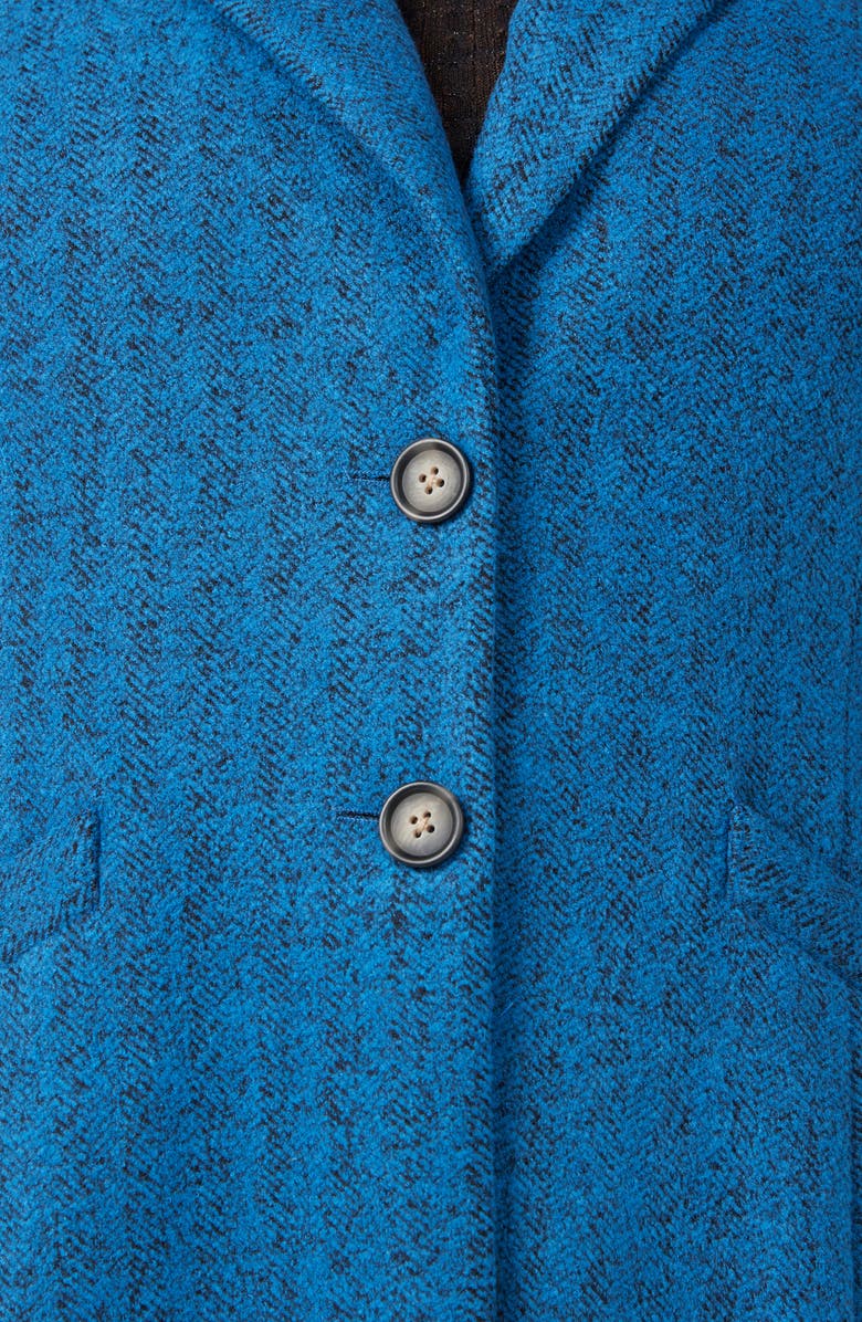 Estelle Maris Herringbone Coat, Alternate, color, Victoria Blue