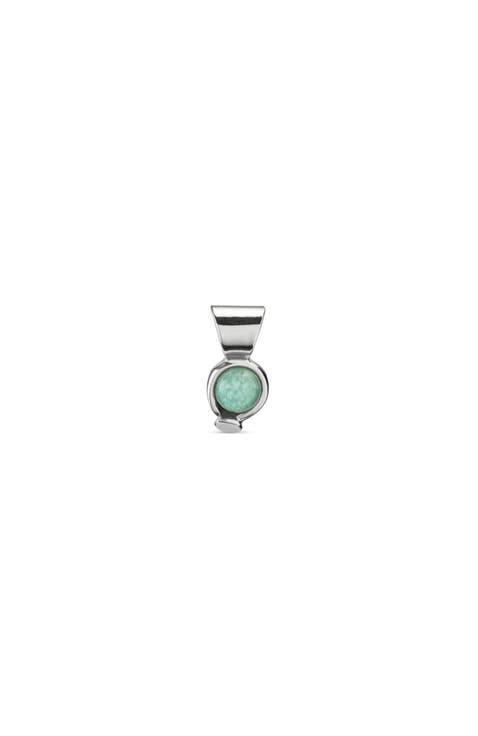 Sterling Silver and Amazonite Stone Charm