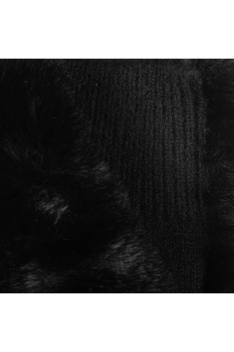 Faux Fur Pop Top, Alternate, color, Black