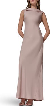Donna Karan New York Ruffle Satin Gown