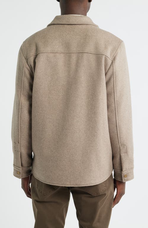 Nordstrom Wool Blend Shirt Jacket In Brown