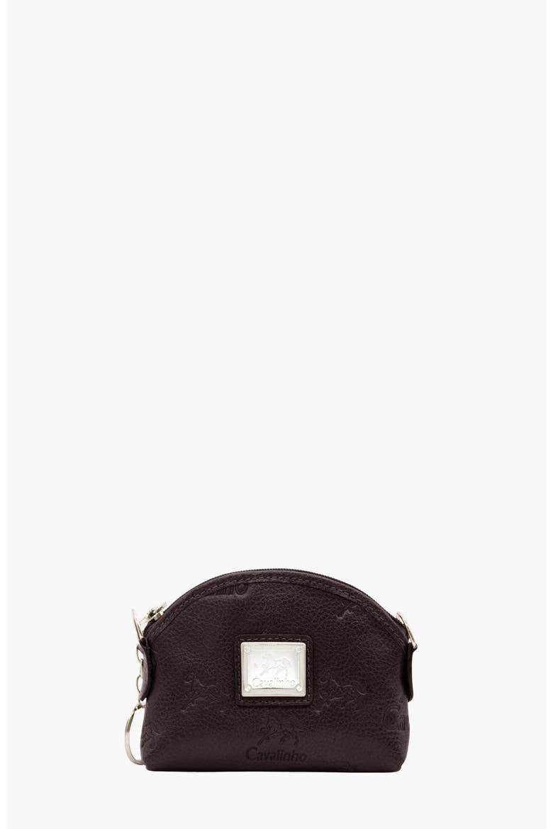 Cavalo Lusitano Leather Coin Purse 252, Main, color, Brown