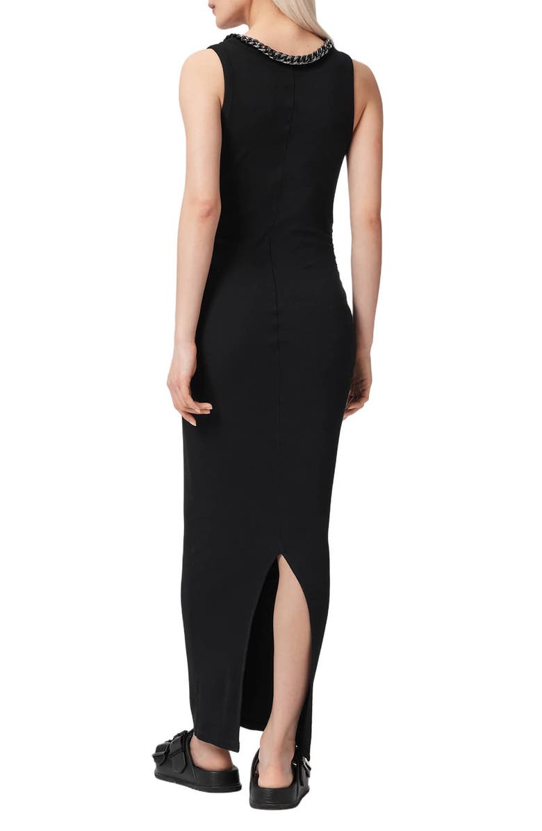 AllSaints Lucy Sleeveless Body-Con Dress, Alternate, color, Black