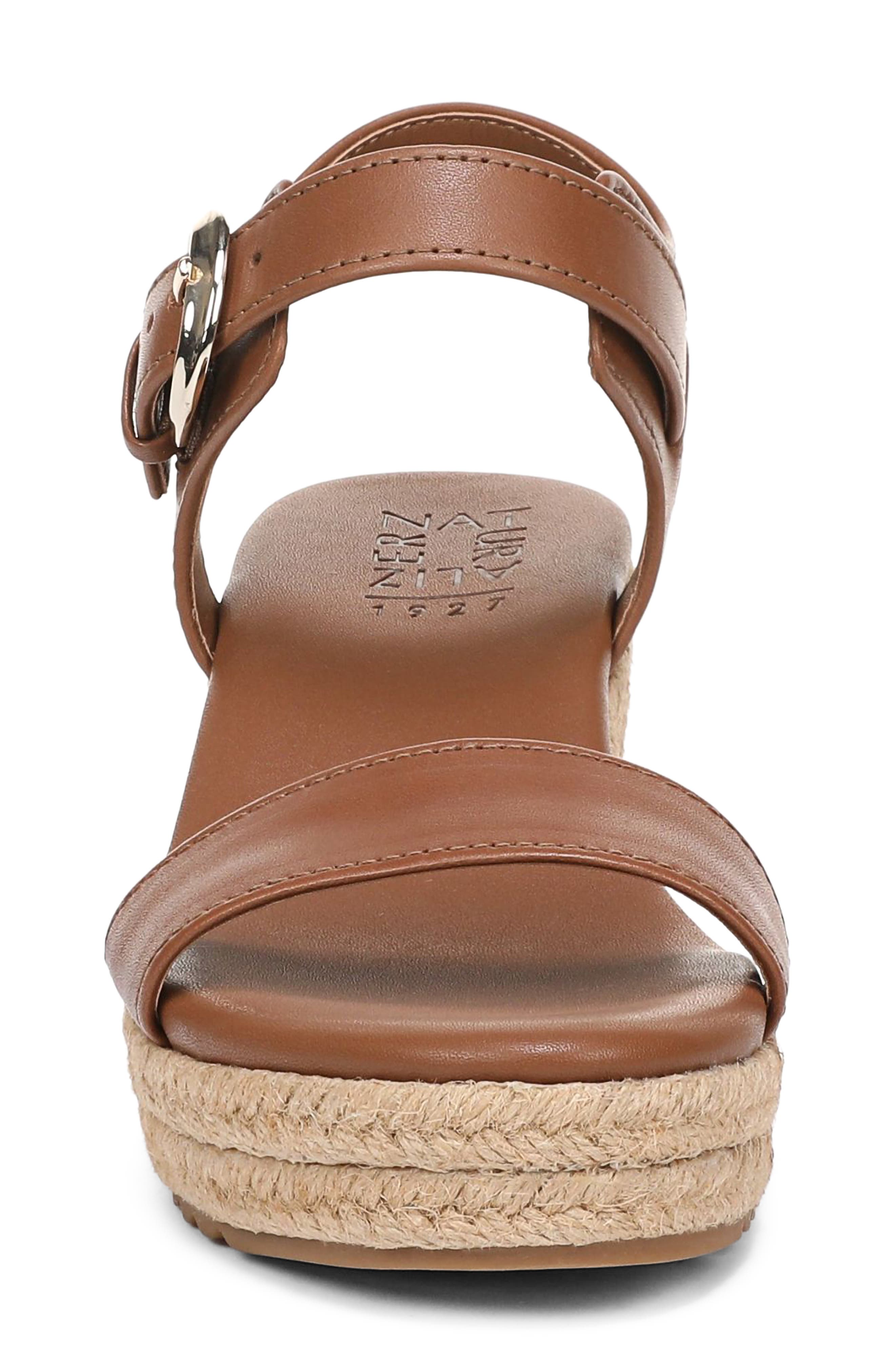 Naturalizer Stella Platform Wedge Sandal, Alternate, color, Walnut Wake