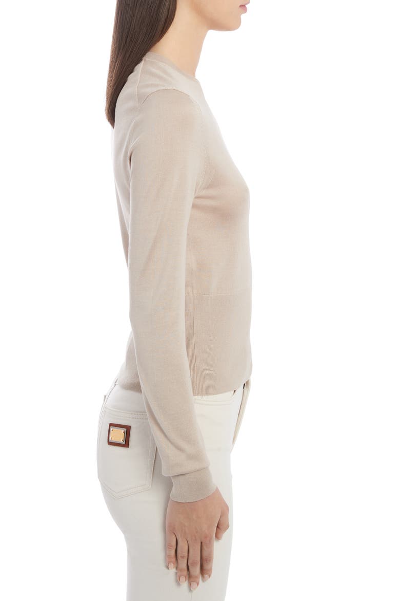 Silk Sweater, Alternate, color, M0215 BEIGE