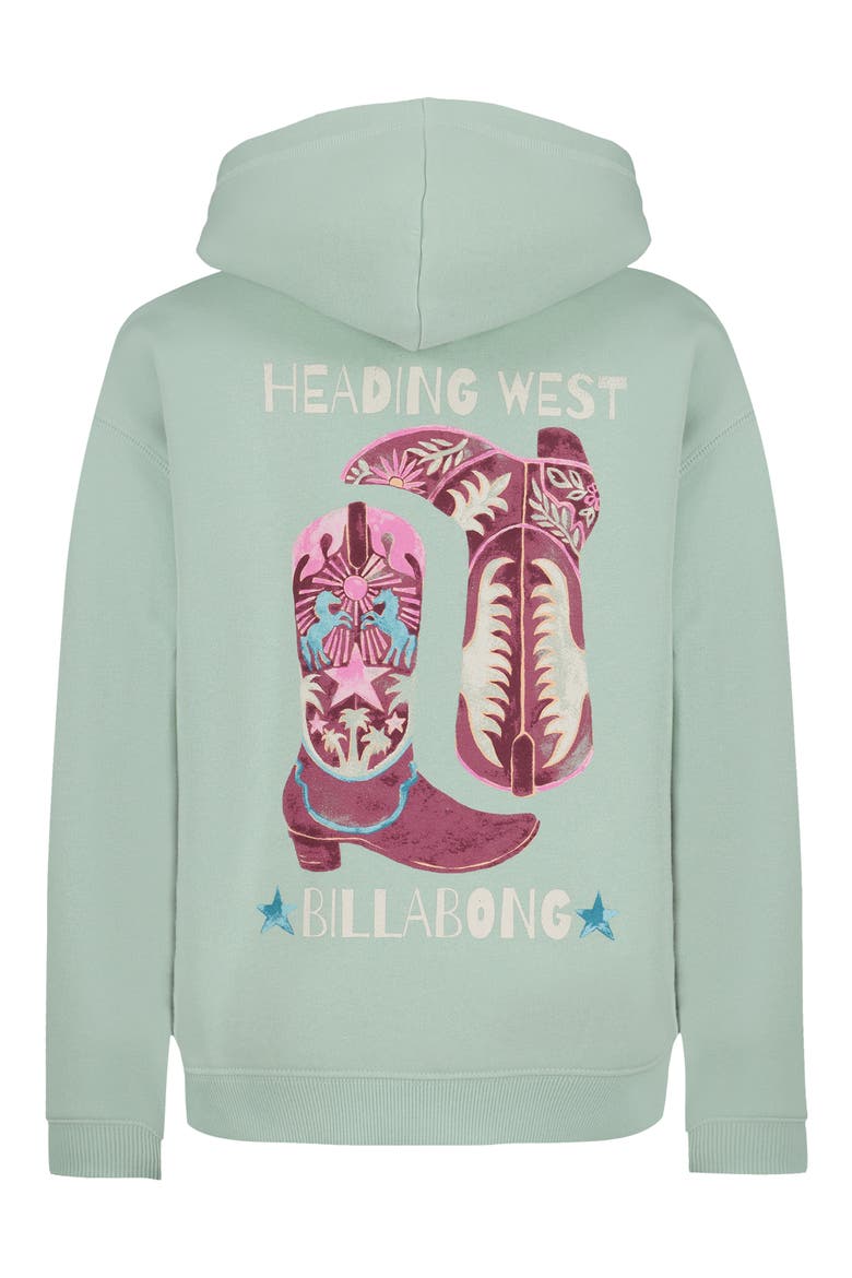 Kids' Ready to Roam Graphic Hoodie, Alternate, color, SILT GREEN
