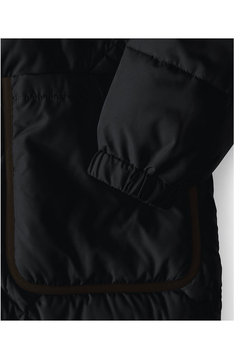 Lands' End FeatherFree Insulated Diamond Quilted Maxi Coat, Alternate, color, Black