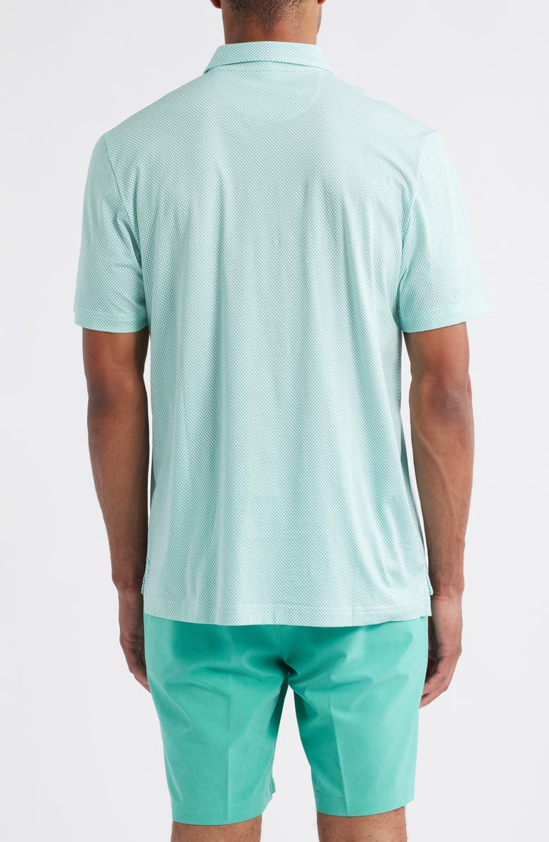 Peter Millar Crown Comfort Arch Print Pima Cotton Polo, Alternate, color, Meadow