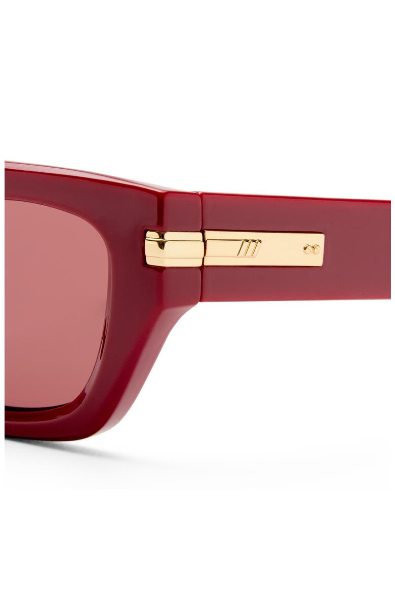 Cubito 51mm Square Sunglasses, Alternate, color, BURGUNDY / ROSE MONO