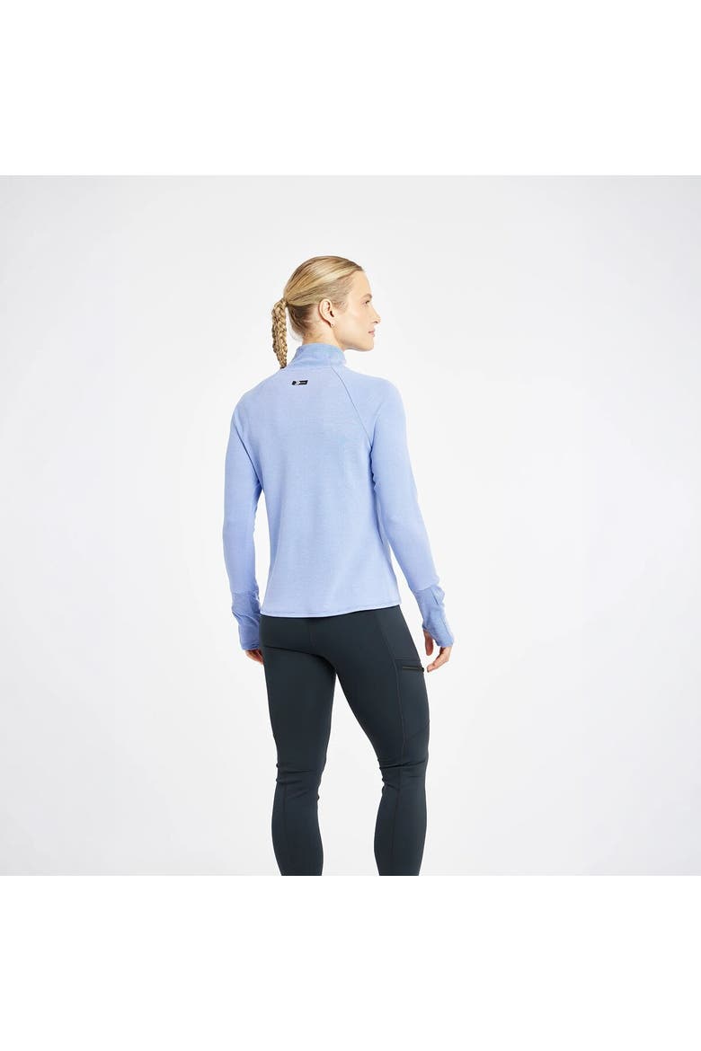 Flyout Wool 1/2-Zip Top - Women's, Alternate, color, Blue Rapids