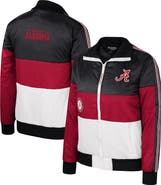 THE WILD COLLECTIVE Women's The Wild Collective  Crimson Alabama Crimson Tide Color-Block Puffer Full-Zip Jacket