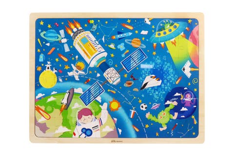 Space Exploration Kid's Puzzle, 48-Pieces for 3-Years-Old+