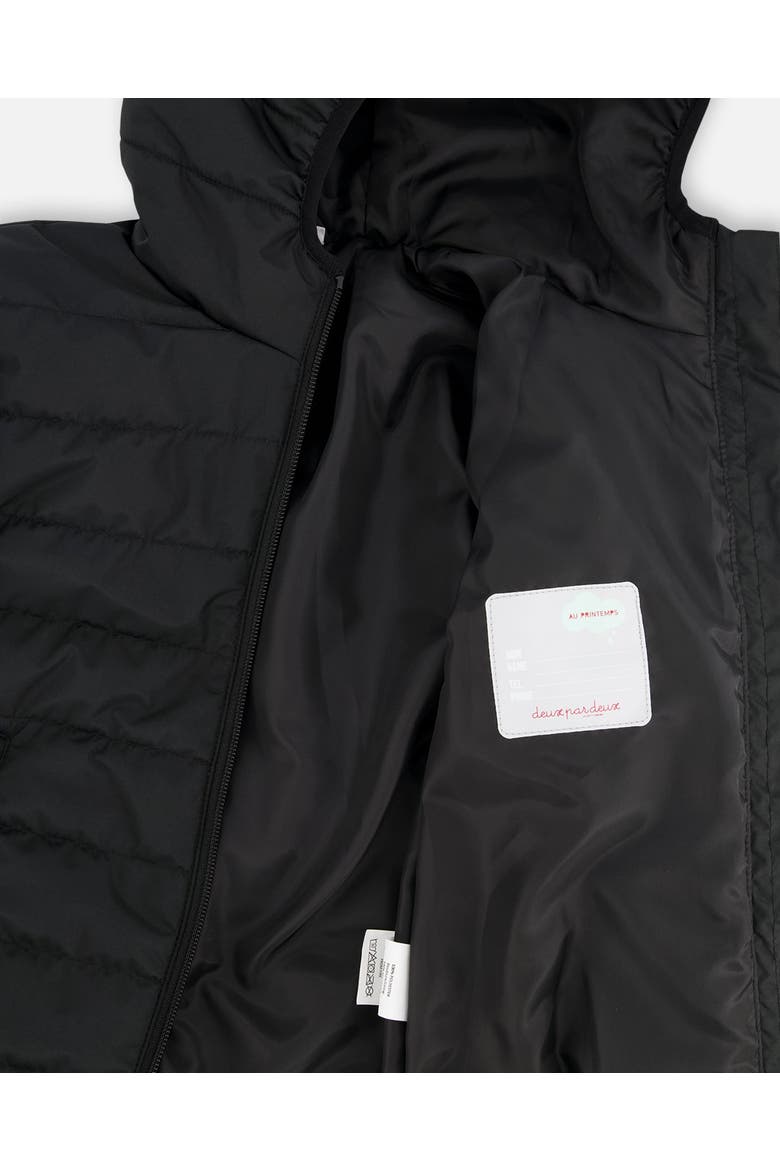 Quilted Mid-Season Jacket, Alternate, color, Black