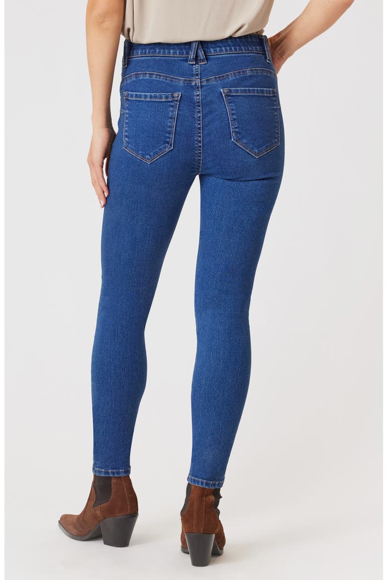 Everluxe Lift Mid Rise Skinny Jeans, Alternate, color, PACIFIC
