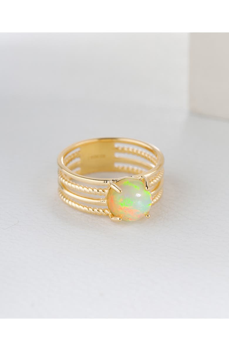 YS GEMS Ethiopian Opal Ring, Alternate, color, Multi