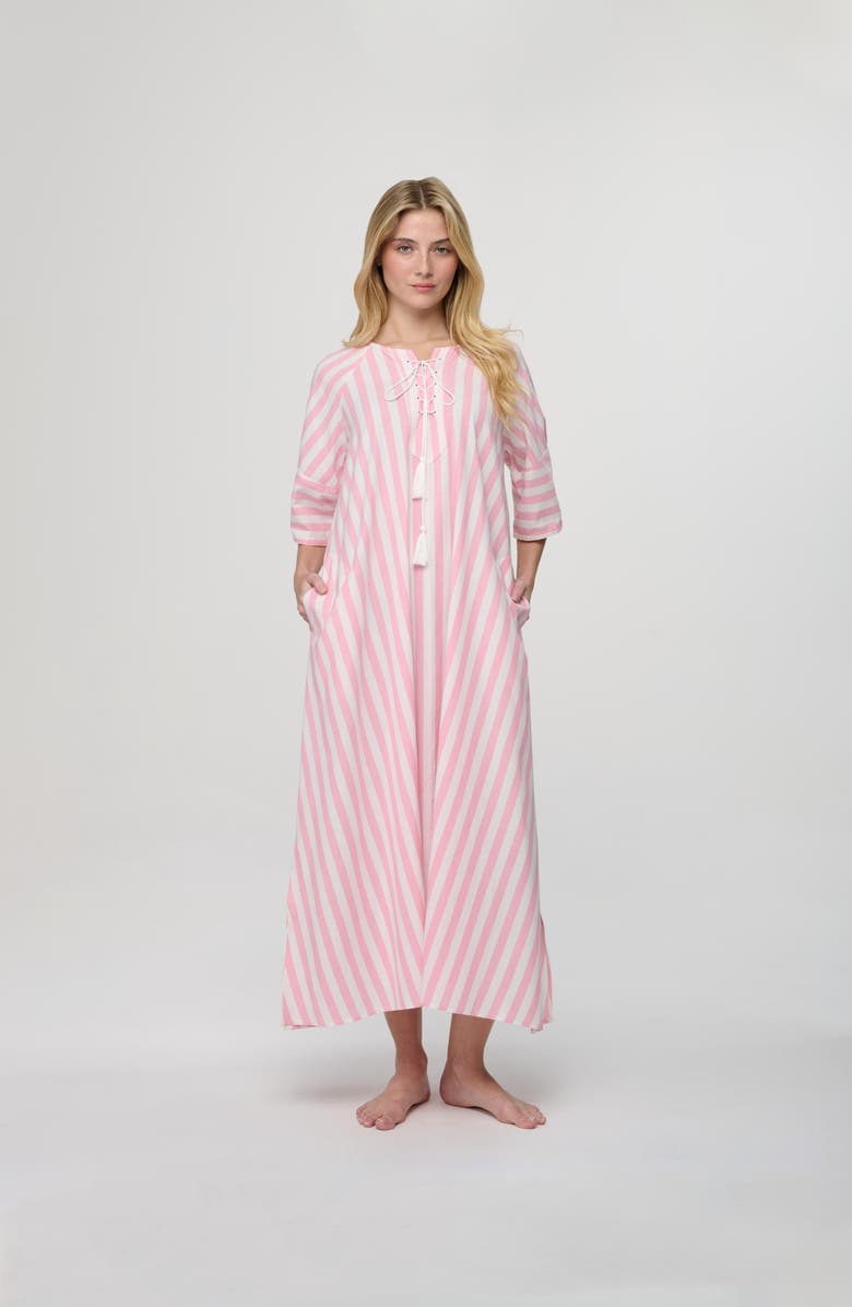 By Tess Collection Bridget Dress, Alternate, color, Pink / White