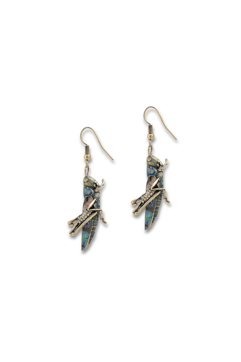 Grass Hopper Earrings, Main, color, Grass Hopper
