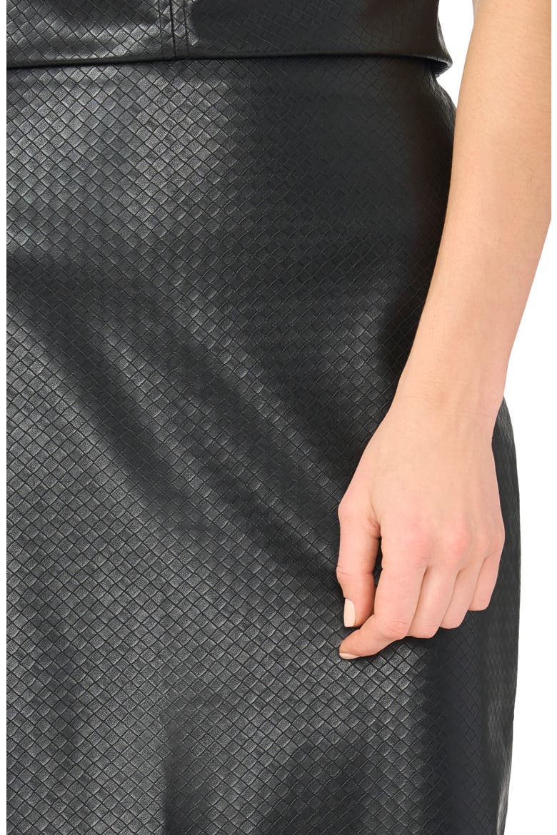 Faux Leather Pencil Skirt, Alternate, color, RICH BLACK
