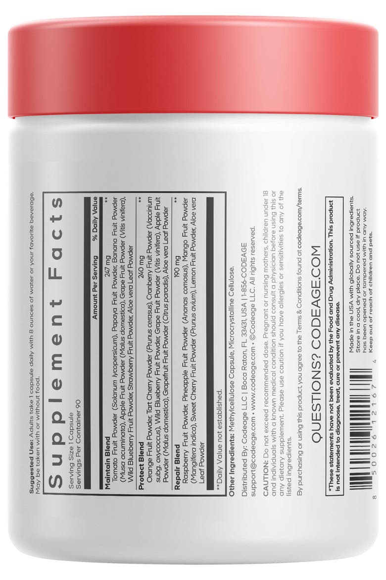 Instantfood Fast Fruits Daily Vitamins Supplement, Alternate, color, White