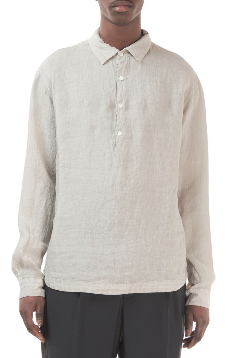 Barena Venezia Pavan Linen Popover Shirt, Main, color,