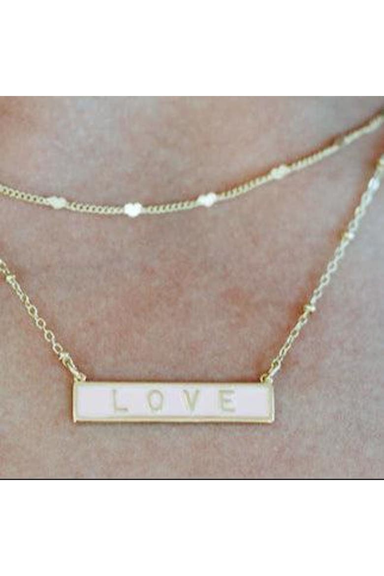 Dainty Heart Layering Chain, Alternate, color, Gold