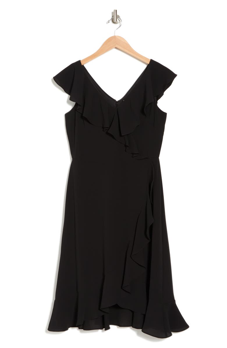London Times Ruffle Midi Dress, Alternate, color, 