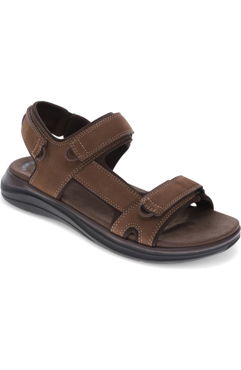 Dockers<sup>®</sup> Bradburn Double Strap Comfort Sandal, Main, color, Dark Tan