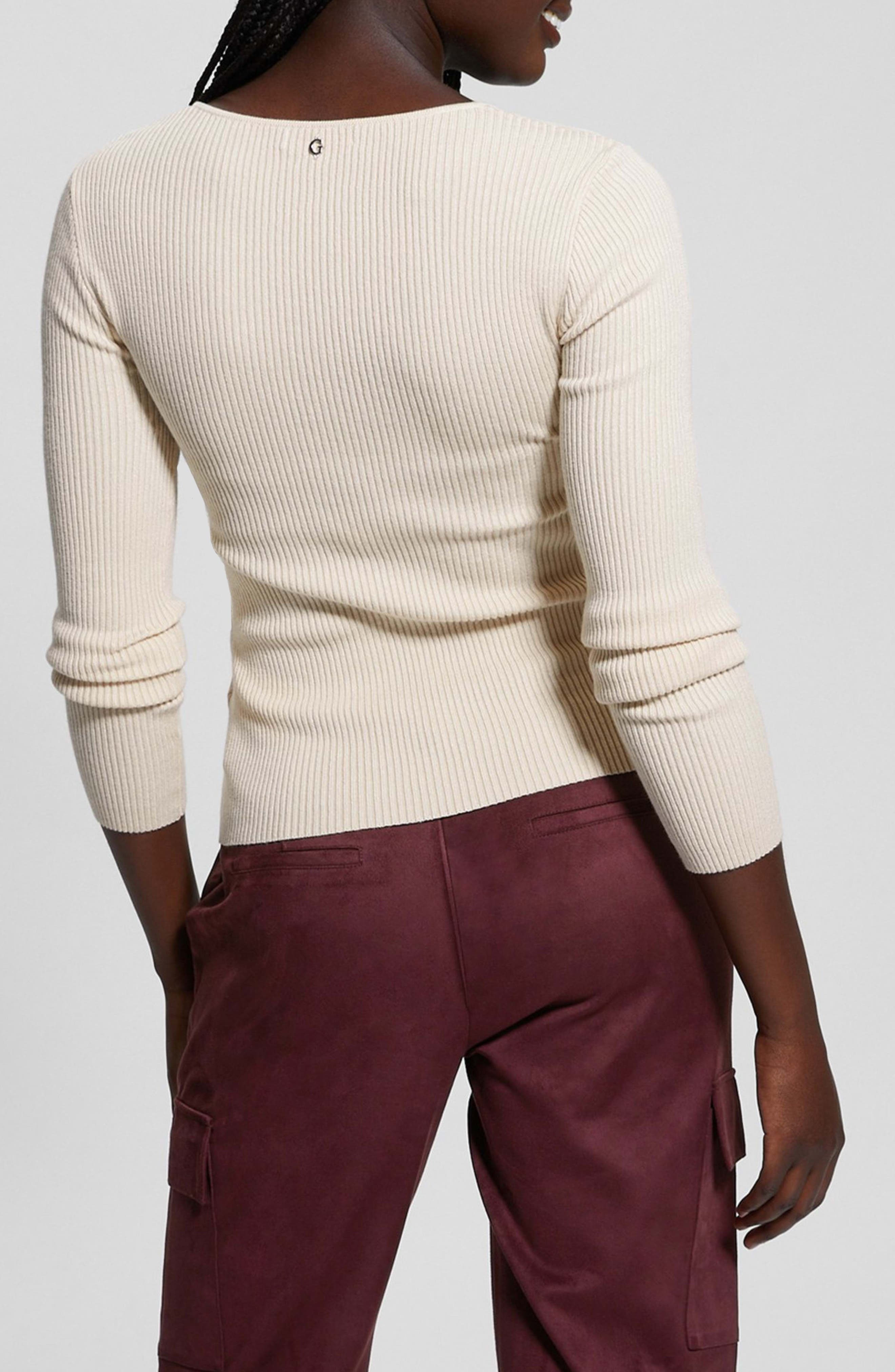 Cirila V-Neck Rib Sweater - image 4