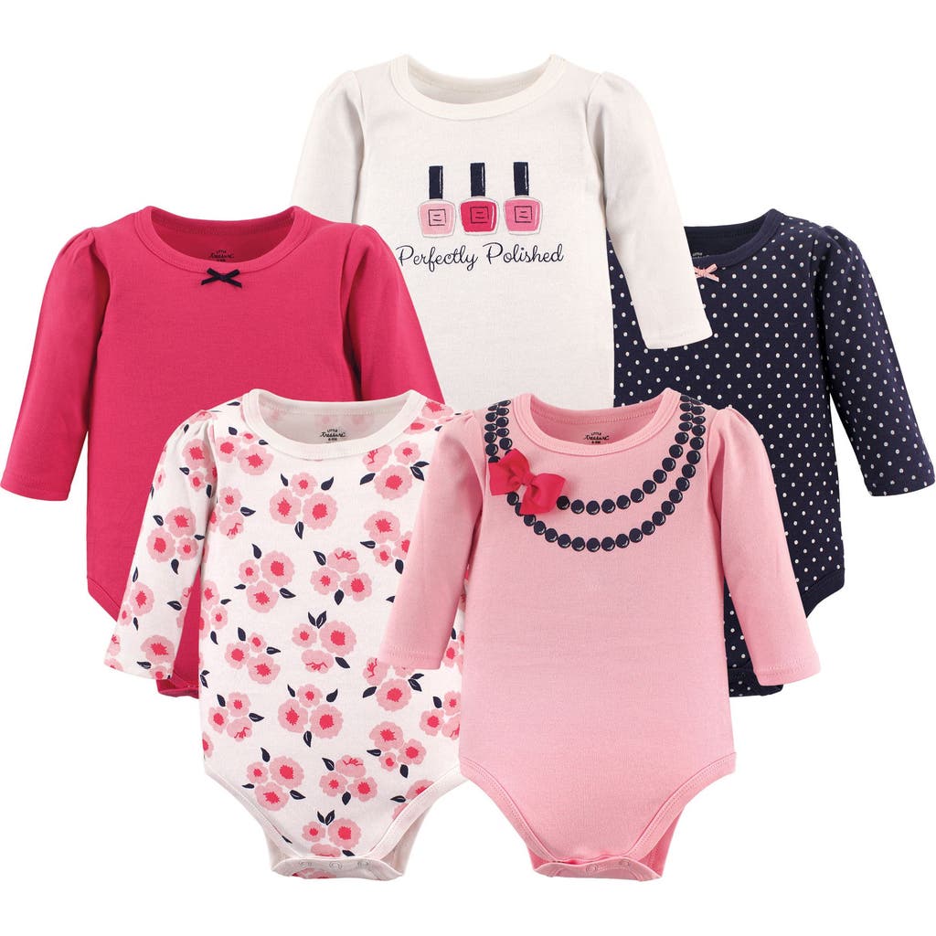 Little Treasure Babies' Essential 5-pack Long-sleeve Bodysuits