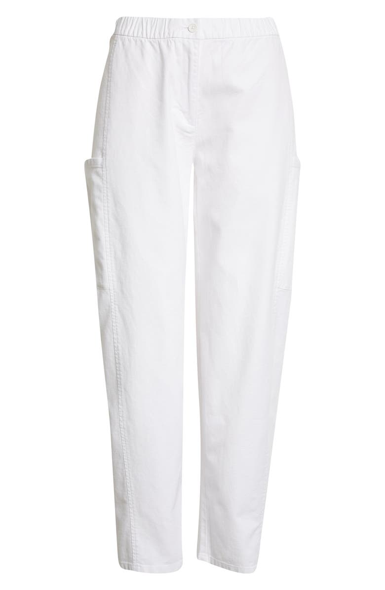 Eileen Fisher Lantern Organic Cotton Blend Cargo Pants, Alternate, color,