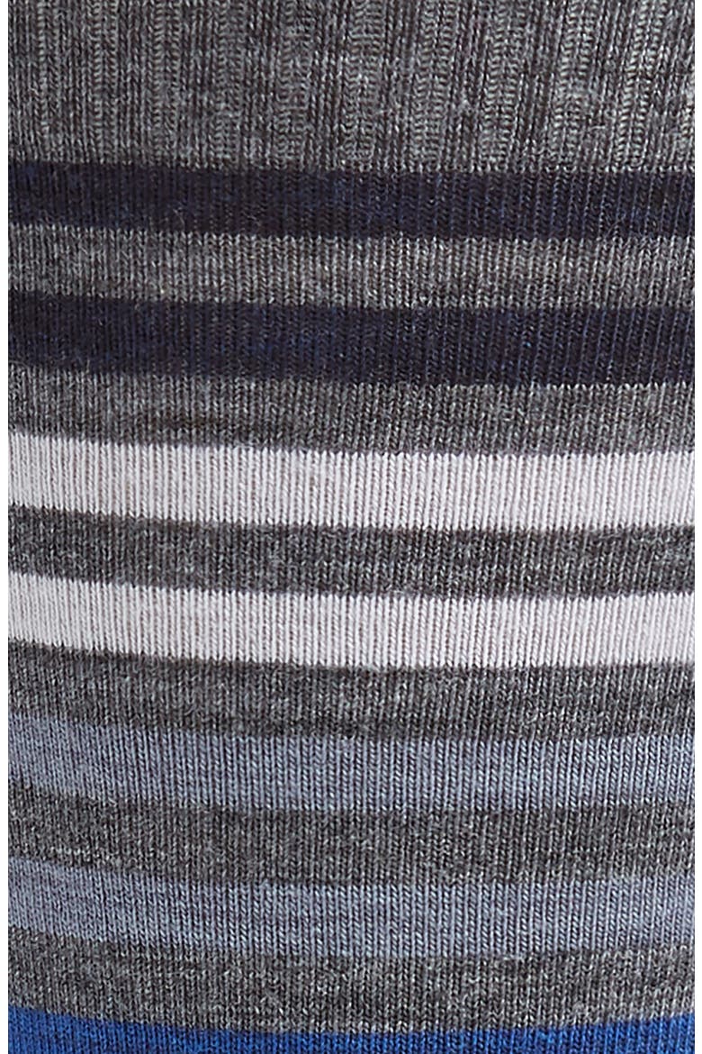 'Spruce Street' Stripe Merino Wool Blend Socks, Alternate, color, MEDIUM GREY HEATHER